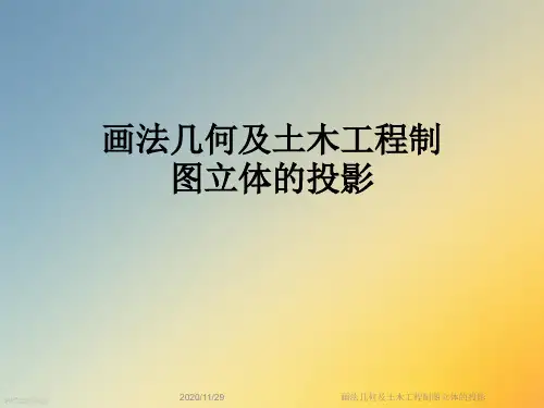画法几何及土木工程制图立体的投影