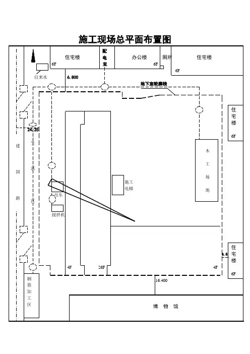 施工现场总平面布置图 3