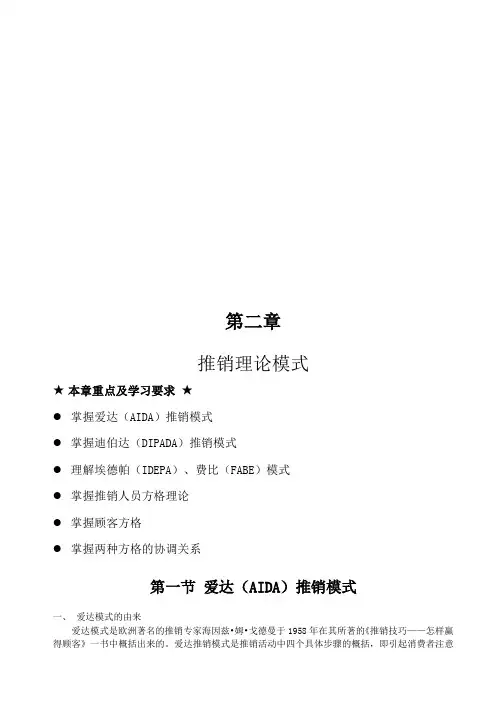 推销理论模式简介