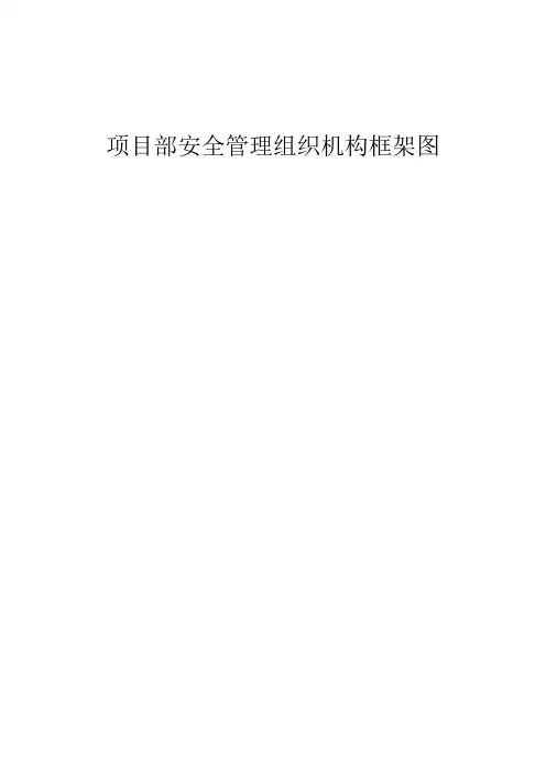 项目部安全管理组织机构框架图