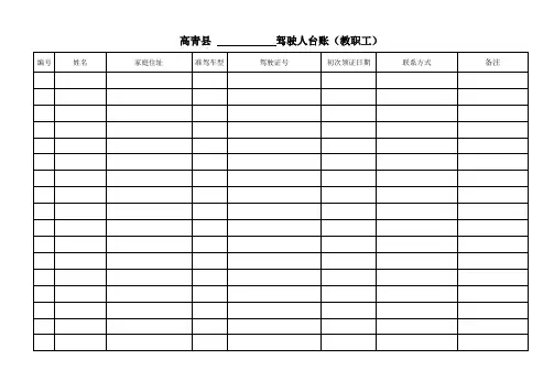 高青县ⅹⅹ学校校车值班教师安