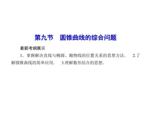 【优化探究】2016届高考数学理科(人教A版)一轮复习课件_第八章_平面解析几何8-9