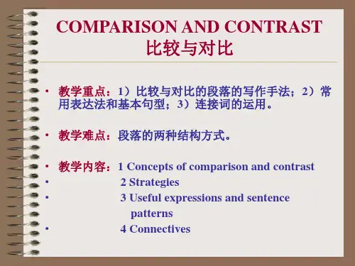 COMPARISONANDCONTRAST比较与对比解读