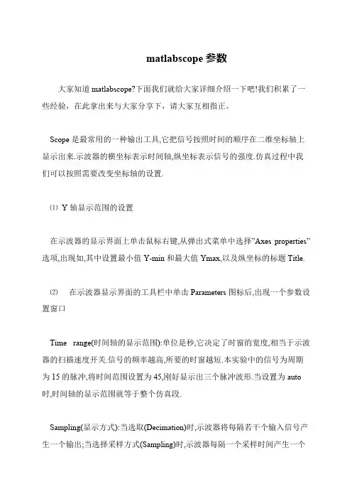matlabscope参数