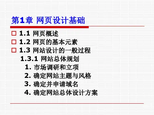 网页设计教程01-03网页设计基础-HTML基础-Dreamweaver cs3使用基础础.