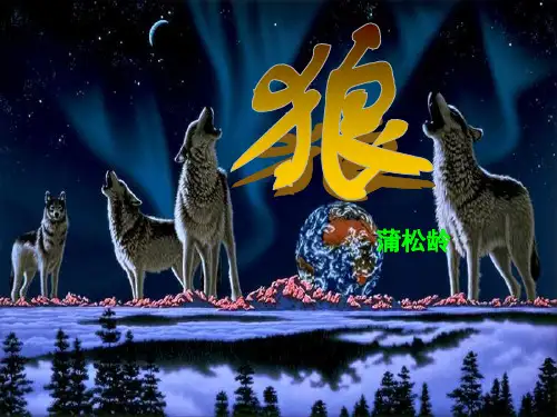 七年级上册《狼》解析