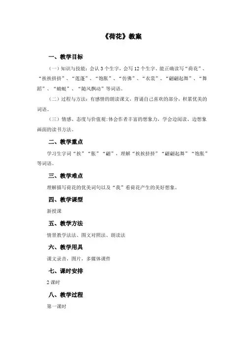 《荷花》教案