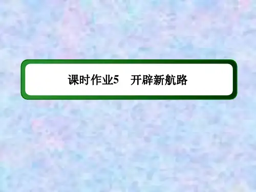 2020-2021学年历史人教版必修2课件：课时作业 第5课 开辟新航路 