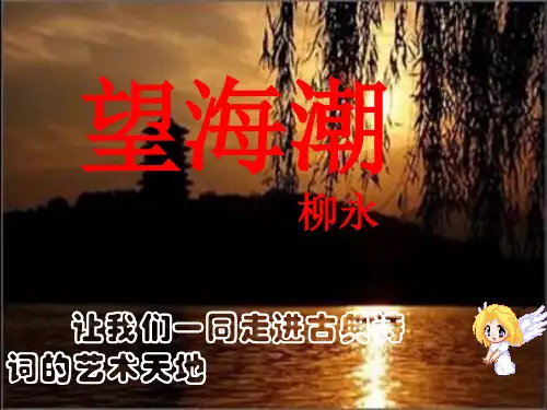 《望海潮(东南形胜)》PPT课件(甘肃省县级优课)