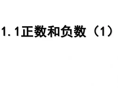 华东师大版七年级数学上册《2章 有理数  2.1 有理数  正数和负数》优质课课件_21