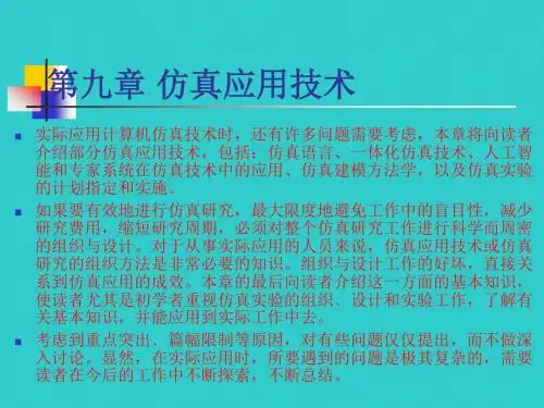 九章节仿真应用技术