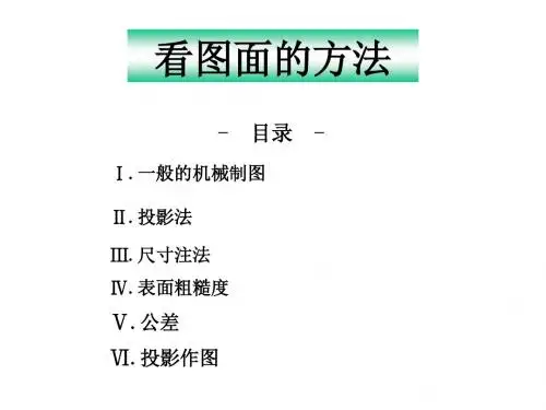 看图面的方法