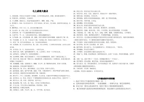 新人教版七年级上语文成语积累与练习