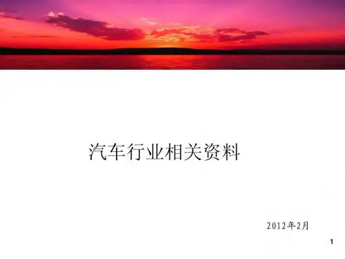 汽车行业简析