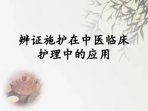 中医护理-辨证施护ppt课件