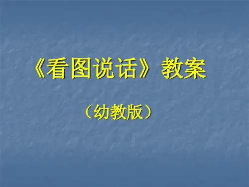 《看图说话》教案(幼教版)