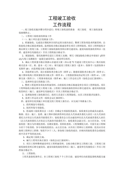 竣工验收流程