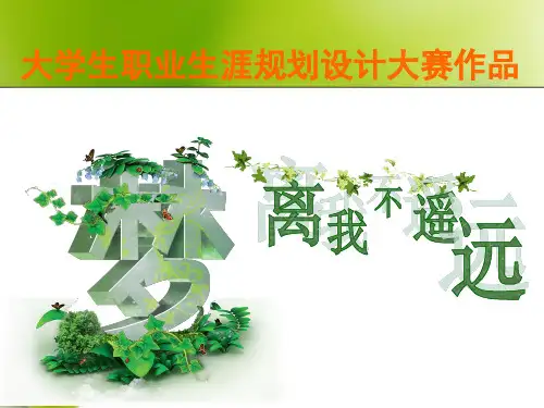 大学生职业规划设计大赛作品