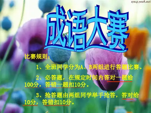 课件成语大赛(小学生)
