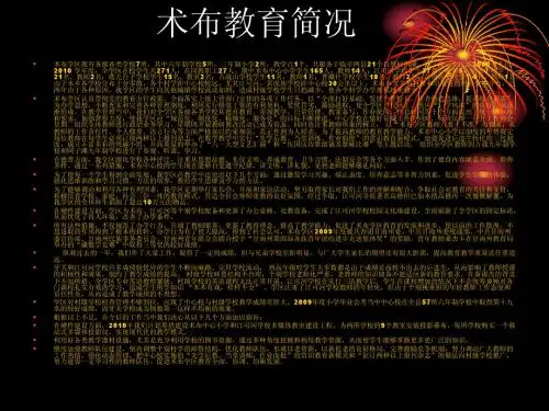术布教育简况