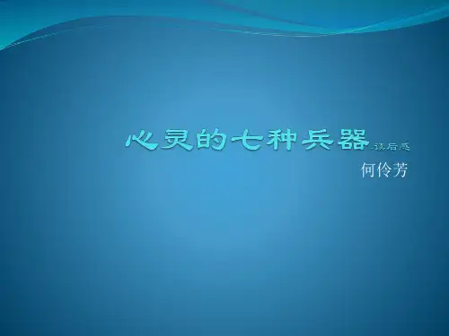 心灵的七种兵器-读后感