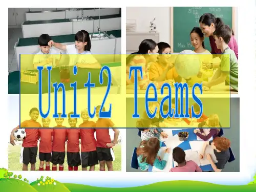 北师大八年级英语上册Unit 2 Teams 课件