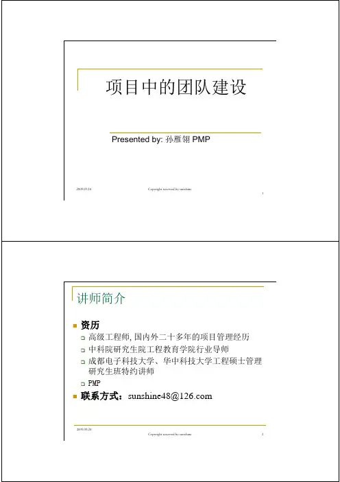 项目中的团队建设
