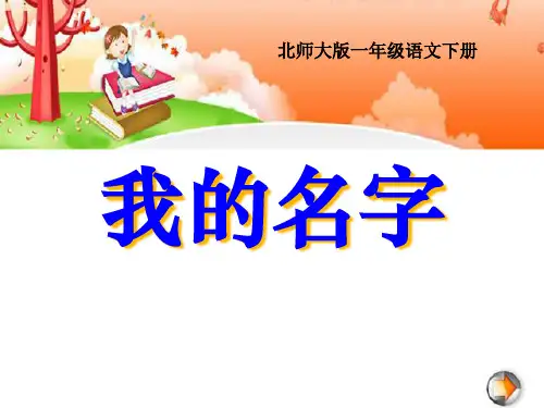 《我的名字》PPT课件三