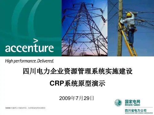 SEPC_ERP试点阶段_第二次CRP演示_20090703V2