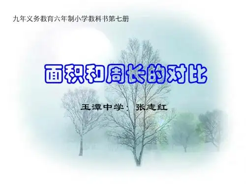 四年级数学面积和周长的对比2[人教版]
