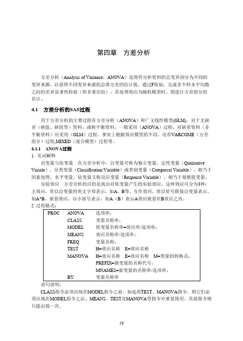 第4章方差分析