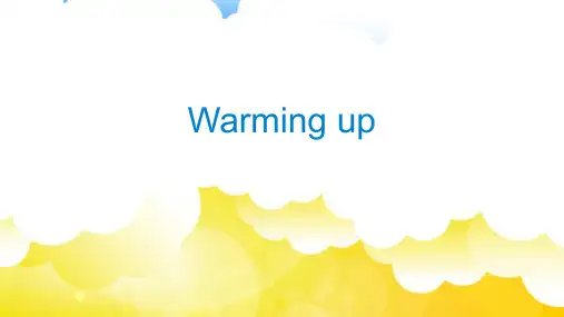 广东省外研社七年级初一英语上册课件PPT-Warm up
