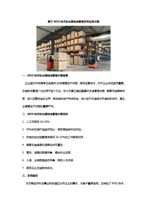 基于RFID技术的仓储物流管理系统应用方案
