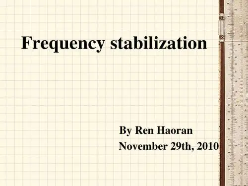 Introduction of frequency stabilization in laser