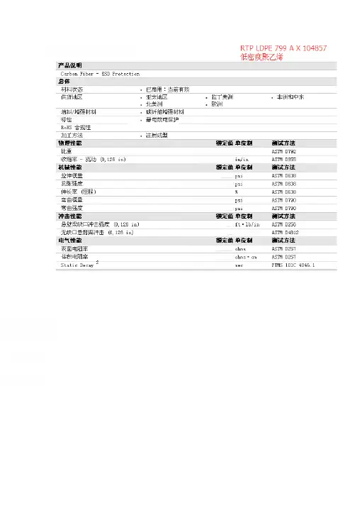 RTP LDPE 799 A X 104857 物性表