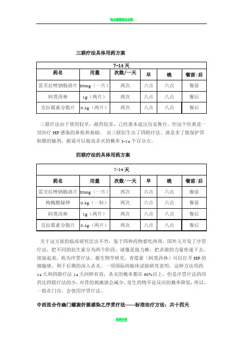 幽门螺杆菌治疗方案 2