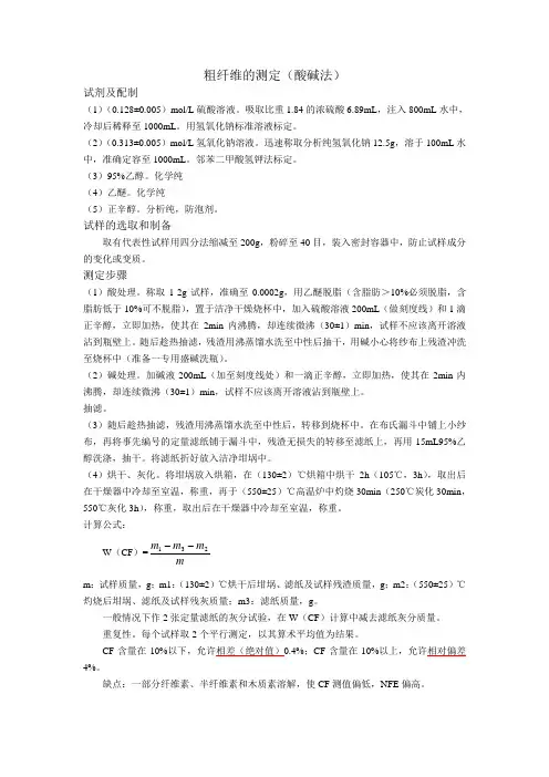 纤维分析方法