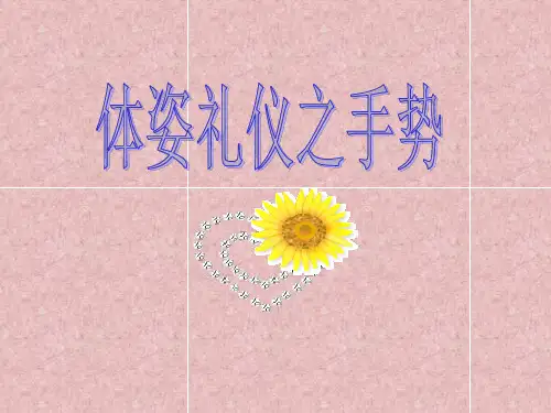 手势礼仪(PPT页)