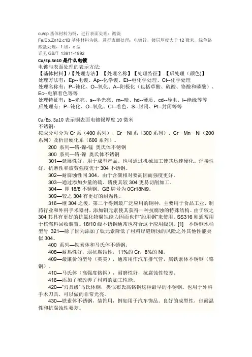 代号意义