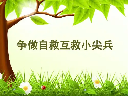 争做自救互救小尖兵(课堂PPT)