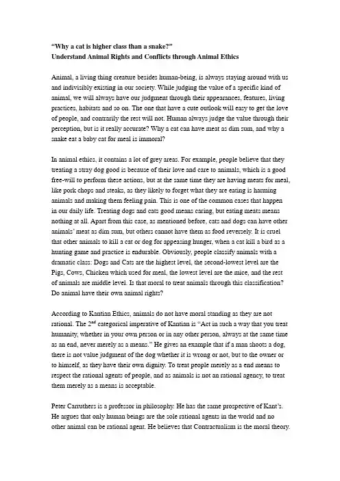 Animal Ethics