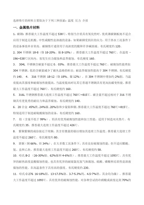 垫片知识