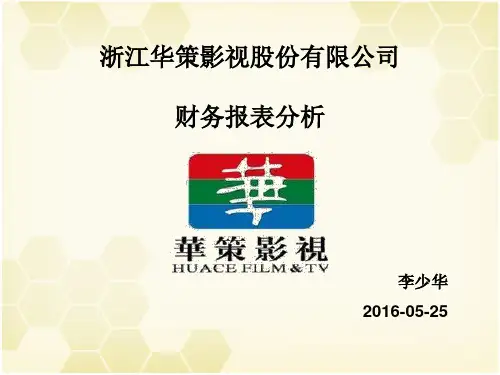华策影视2015年度财务报表分析