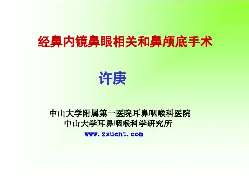 鼻内镜鼻眼相关手术