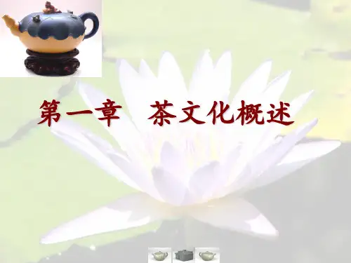 茶艺与茶文化 第一章 茶文化概述
