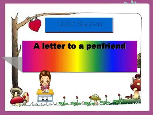 6B Unit7 A letter for a penfriend课件(4)优秀版