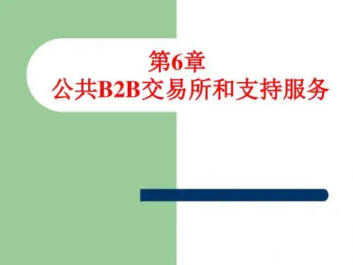 M06-公共B2B交易所和支持服务.