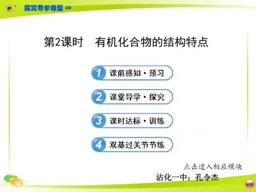 有机化合物的结构特点 (2)