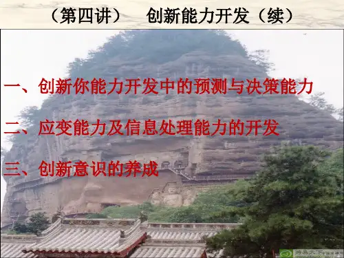 第四讲创新能力开发(续)