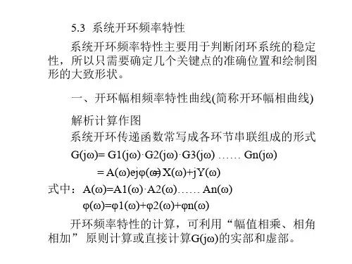 系统开环频率特征